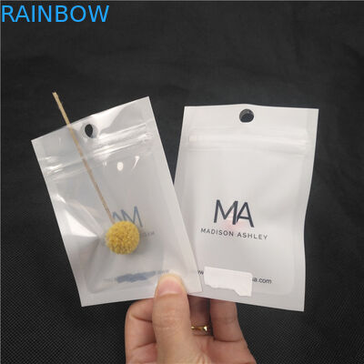 شفافية الجبهة لامعة شفافة سستة الحقائب قلادة المجوهرات التعبئة