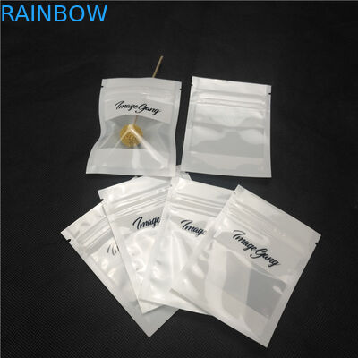 شفافية الجبهة لامعة شفافة سستة الحقائب قلادة المجوهرات التعبئة