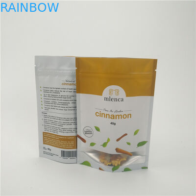 ماتي خلفية بيضاء سستة حقائب مستحضرات التجميل الوقوف دوق-باي 40G القرفة