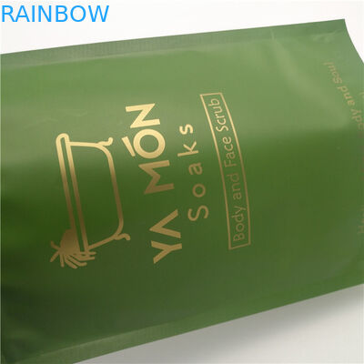 الوقوف دوق-باي رقائق الألومنيوم Ziplock أكياس التعبئة والتغليف 8oz 16oz فرك الجسم نقع التعبئة