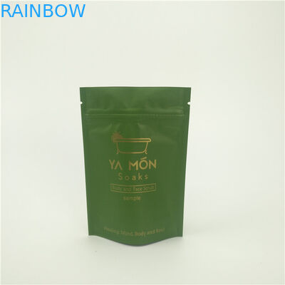 الوقوف دوق-باي رقائق الألومنيوم Ziplock أكياس التعبئة والتغليف 8oz 16oz فرك الجسم نقع التعبئة