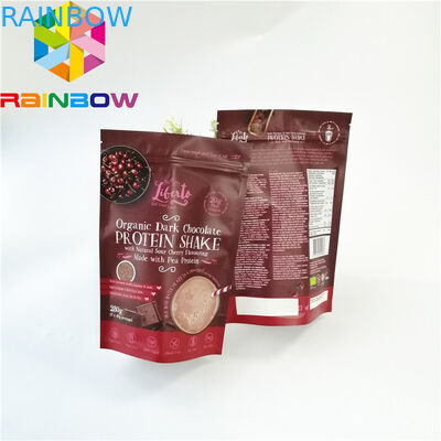 قابلة لإعادة الاستخدام تغليف المواد الغذائية المجففة حقيبة ثلاثة الجانب الحرارة ختم الحقيبة الطباعة سطح لامع