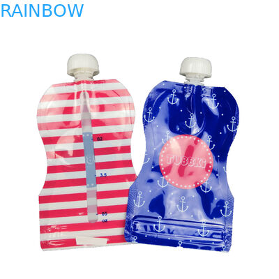 قابلة لإعادة الاستخدام أغذية الأطفال صنبور الحقيبة التعبئة والتغليف مغلفة المواد CMYK اللون للمشروبات