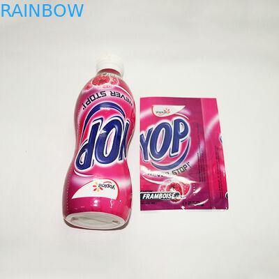 بولي كلوريد الفينيل الحرارة يتقلص تسمية الأكمام البلاستيكية لزجاجة عصير / يتقلص التفاف تسمية زجاجة لزجاجة المشروبات