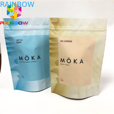 التعبئة والتغليف الحقيبة البلاستيكية خفيفة الوزن ، الغذاء الصف الوقوف حقيبة ل Cbd فرك الجسم