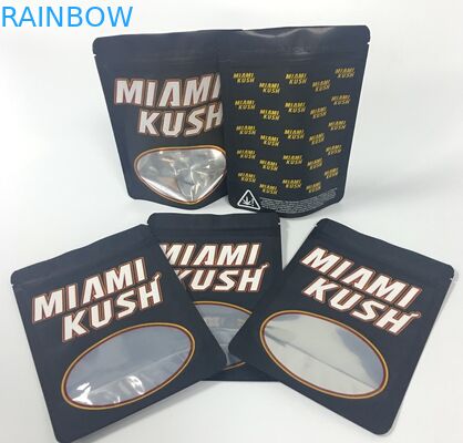 أكياس البخور العشبية Edibles حزمة الماريجوانا الطبية 4x6 بوصة مع نافذة واضحة