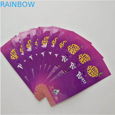 ثلاثة الجانب ختم الحقائب البلاستيكية التعبئة والتغليف سستة حقيبة الأعلى للقنب الأعشاب اتفاقية التنوع البيولوجي