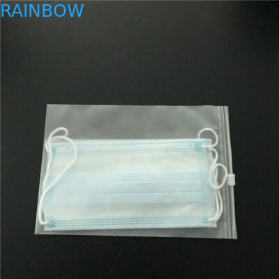 يمكن التخلص منها قناع التعبئة والتغليف أكياس ختم الحرارة السوستة أعلى الحفر الطباعة مع النافذة