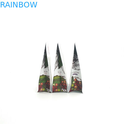 مزدوجة زيبلوك مايلر أسفل أكياس مجمعة أسفل تغليف بلاستيكية قابلة للتحلل مع صمام