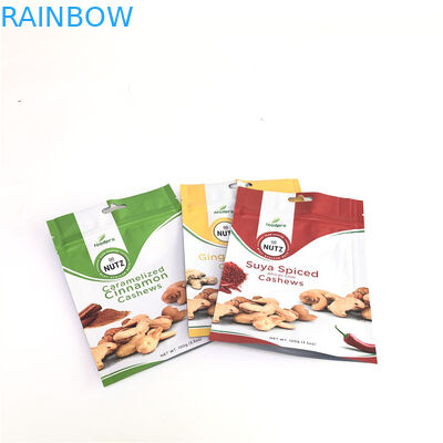 قابلة للتحلل الحيوي الوقوف أكياس سستة الطباعة الحفر مخصصة لتغليف المواد الغذائية