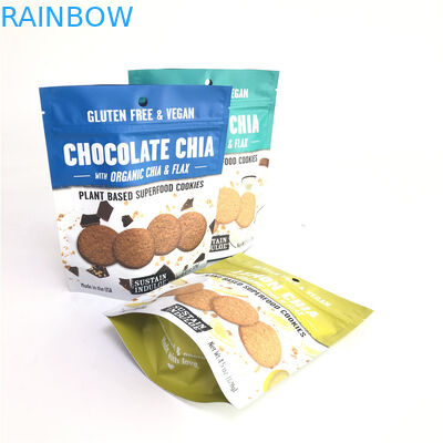 قابلة للتحلل الحيوي الوقوف أكياس سستة الطباعة الحفر مخصصة لتغليف المواد الغذائية