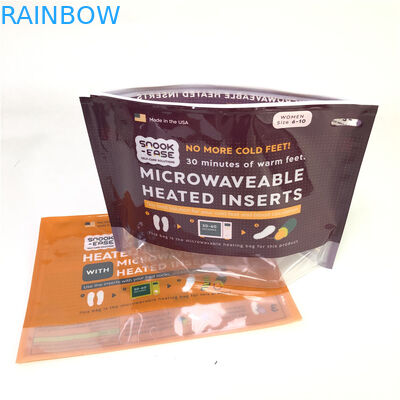 الوقوف في أكياس سحاب الميكروويف الطباعة المخصصة القابلة للتحلل 120-180 سماكة هيئة التصنيع العسكري