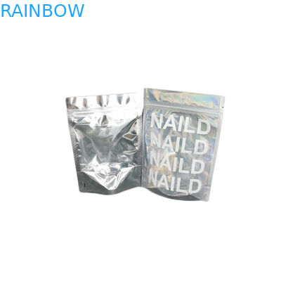 البلاستيك احباط المجسم الحقيبة تغليف مستحضرات التجميل حقيبة مايلر بريق / طلاء الأظافر التعبئة