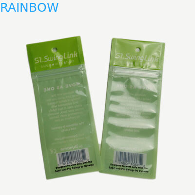 ثلاثة الجانب مختومة حقيبة أمامية شفافة الغذاء الصحي التفاف زيبر الأعلى حسب الطلب