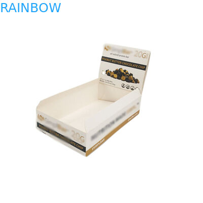 طباعة كاملة ورقة مربع التعبئة والتغليف مخصص كرتون عداد عرض موقف طلاء للأشعة فوق البنفسجية