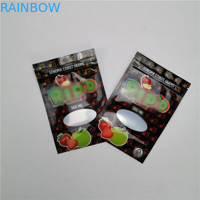 كيس صغير من الحقائب البلاستيكية التعبئة والتغليف 100 ٪ من القنب الصناعي العضوي CBD Gummy Packing