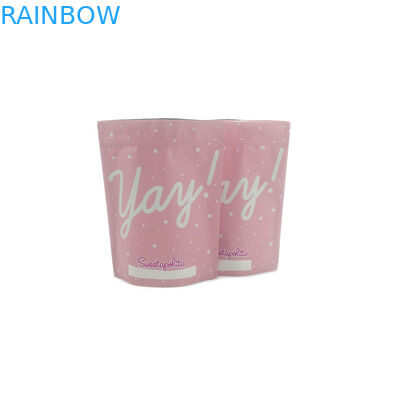 أكياس بلاستيكية قابلة للإغلاق التعبئة والتغليف Ziplock Shinny Natural Scrub Bags طباعة الحفر