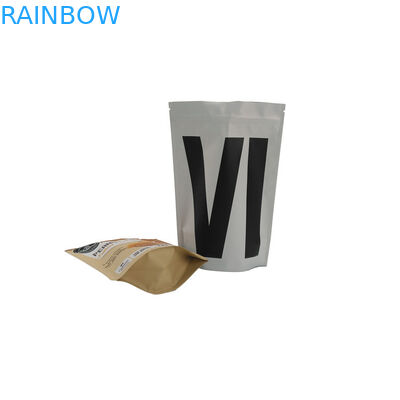 Ziplock احباط الحقيبة التعبئة والتغليف احباط الالومنيوم الوقوف كيس القهوة مع صمام التفريغ