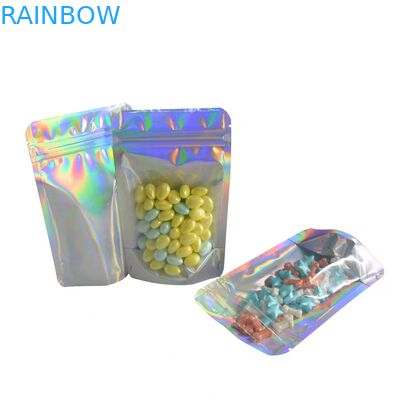 ثلاثة أكياس جانبية للوجبات الخفيفة للأغذية الخفيفة تصفيح المواد البلاستيكية مع زيبلوك