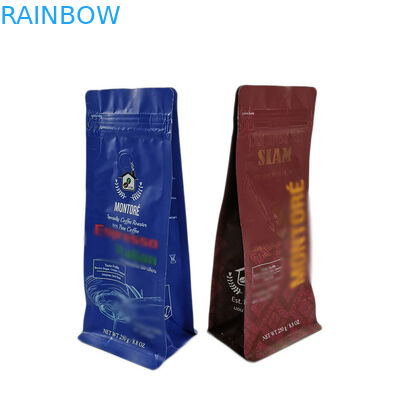 أكياس حبوب البن الشاي التعبئة والتغليف مخصص الطباعة زيبر الأعلى الوقوف الحقائب