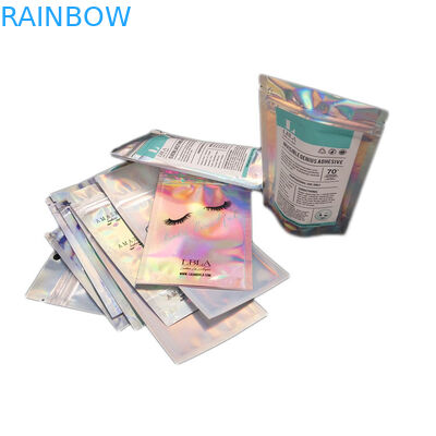 حقيبة منظم ماكياج بطباعة أمامية شفافة بسحاب