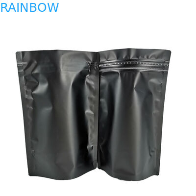 كيس ستاند غير لامع أسود لامع مغلف