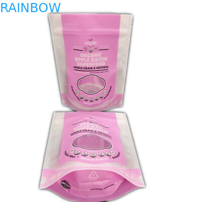 قفل أمامي بسحاب بلاستيك MOPP تغليف أكياس بلاستيكية