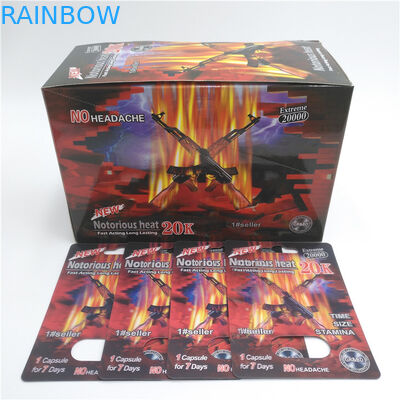 مخصص مطبوعة البلاستيك وحيد القرن حبوب نفطة بطاقة التعبئة