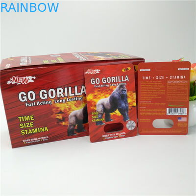 12mm كاب Rhino ذكر حبوب 3D بطاقة بطاقة نفطة التعبئة والتغليف