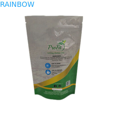 مخصص طباعة الأغلاق أكياس الشاي المصقول الأغلاق التعبئة والتغليف