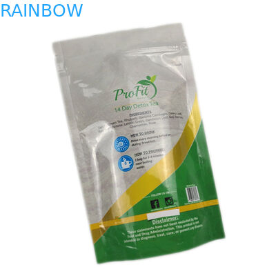 قابل للإغلاق Zip Lock أكياس تغليف الشاي السطحي اللامع