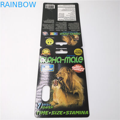 CMYK لون مخصص بلاستيك حبوب منع الحمل ورقة بطاقة التعبئة والتغليف