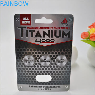 CMYK لون مخصص بلاستيك حبوب منع الحمل ورقة بطاقة التعبئة والتغليف