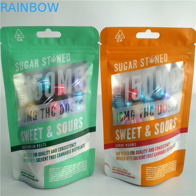 3.5g 7g 14g الهولوغرافيك الوقوف في تغليف الحقيبة