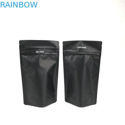 أسود غير لامع مزدوج زيبر CMYK الحقائب البلاستيكية التعبئة والتغليف
