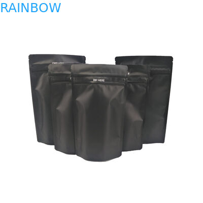 أسود غير لامع مزدوج زيبر CMYK الحقائب البلاستيكية التعبئة والتغليف