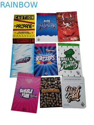 عينة مجانية مخصصة أكياس إثبات الطفل الطبية لذيذ Doypack الوقوف الحقيبة مع سحابات مزدوجة