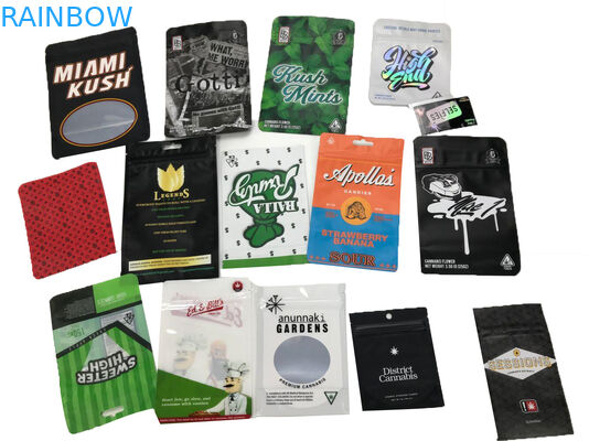 عينة مجانية مخصصة أكياس إثبات الطفل الطبية لذيذ Doypack الوقوف الحقيبة مع سحابات مزدوجة