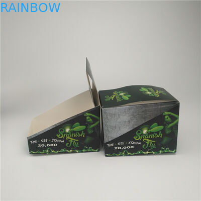 ورق تغليف مربع مع شعار مربع نفطة للتغليف CBD وتغليف القنب