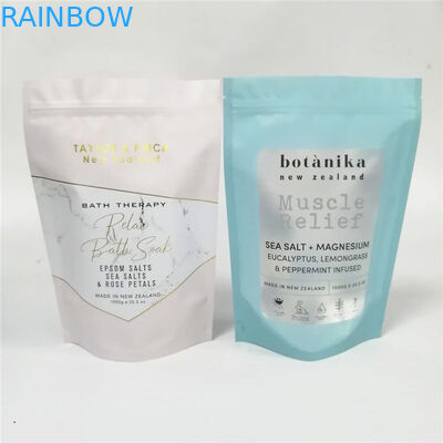 كيس تغليف للعناية بالبشرة / رقائق الهولوغرام الوقوف التعبئة والتغليف حمام الملح مع النافذة