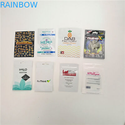 أكياس دليل الطفل مخصصة أكياس بلاستيكية لأكياس CBD runtz الكوكيز الغابة الدواء الحقيبة مع النافذة