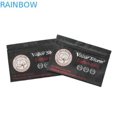 عينة مجانية من أكياس صغيرة لأكياس رقائق الألومنيوم ذات اللون المعدني المسبق للسجائر ذات 3 أكياس جانبية