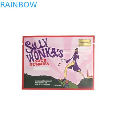 عينة مجانية من أكياس صغيرة لأكياس رقائق الألومنيوم ذات اللون المعدني المسبق للسجائر ذات 3 أكياس جانبية