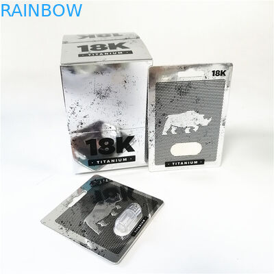 عرض بطاقات ورقية مطبوعة مخصصة معززات للذكور ، صندوق بطاقة بوسيدون الأحمر