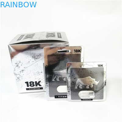 حار بيع ذكر كبسولة تعزيز حبوب منع الحمل التعبئة والتغليف بطاقة مربع طباعة الوردي الهرة ورقة بطاقة الترويج