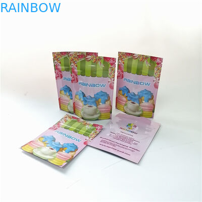 3.5 أوقية زهرة الألومنيوم احباط الوقوف زيبر حقيبة الطباعة الرقمية مايلر الحلوى ماتشا مسحوق أكياس التعبئة والتغليف الحقيبة