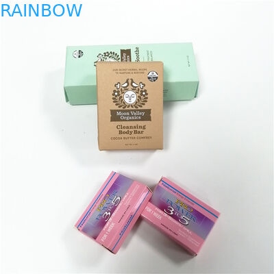 ورق تغليف ورق مطبوع مخصص علب هدايا صناديق صابون مطبوعة على الساخن ختم UV