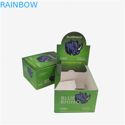 صديقة للبيئة ورقة عرض مربع ، هدية التفاف مربع الكركدن CBD النفط زجاجة الطاقة مربع التعبئة والتغليف