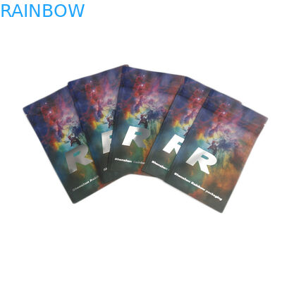 طباعة مخصصة رقائق الألومنيوم الطفل مقاومة الحلوى التعبئة والتغليف مايلر حقيبة مات رائحة إثبات الحقيبة زيبلوك الطفل