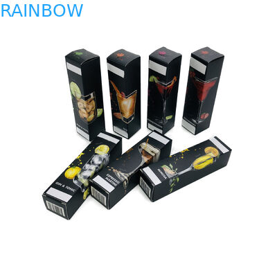 ماتي إنهاء خفيف الوزن ورقة مربع التعبئة والتغليف مربع طوي لون CMYK للمشروبات